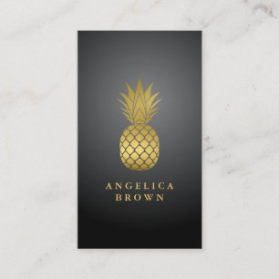 Gold Ananas-Visitenkarte Visitenkarte