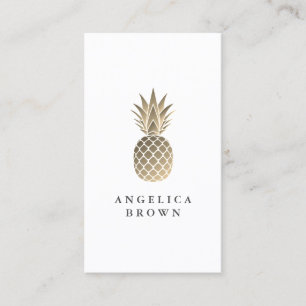 Gold Ananas-Visitenkarte Visitenkarte