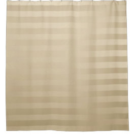 Gold and cream stripes  duschvorhang