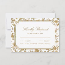 Gold and White Chinoiserie Wedding