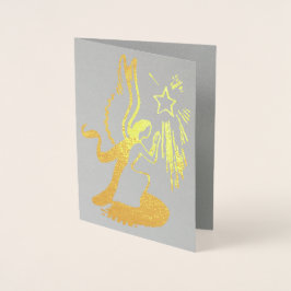 Gold Angel Folienkarte