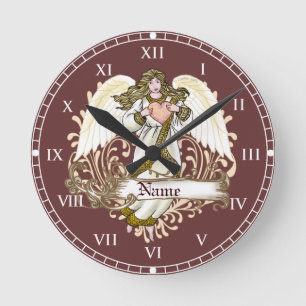 Gold Angel Heart Uhr