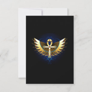 Gold Ankh mit Wings Ankündigung