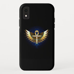 Gold Ankh mit Wings Case-Mate iPhone Hülle