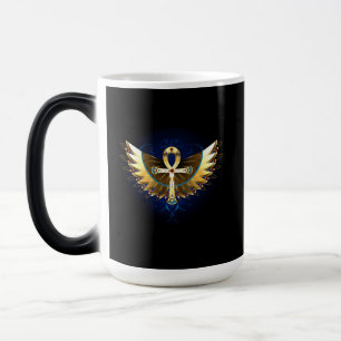Gold Ankh mit Wings Verwandlungstasse