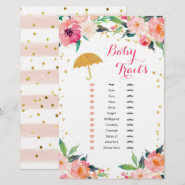 Gold April Duwers Baby Shower Baby Tracks
