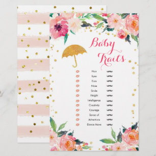 Gold April Duwers Baby Shower Baby Tracks