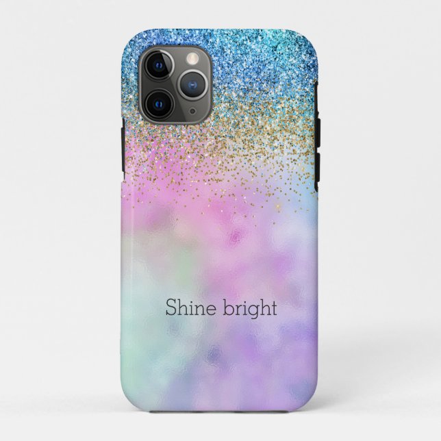 Gold Aqua Glitter Purple Sparkle        Case-Mate iPhone Hülle (Rückseite)