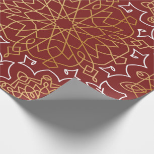 Gold Arabesque Geschenkpapier