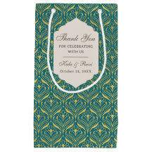 Gold Art Deco Mariage Retour Cadeau Favoriser Sac