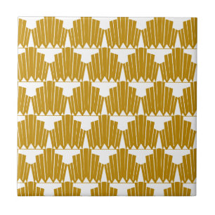Gold Art Deco Muster Fliese