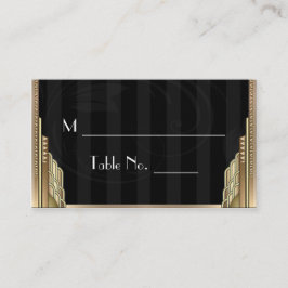 Gold Art Deco Stripe Hochzeiten Platzkarten