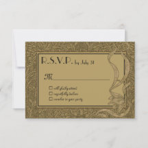 Gold Art Nouveau Elegante Einzigartige Hochzeit