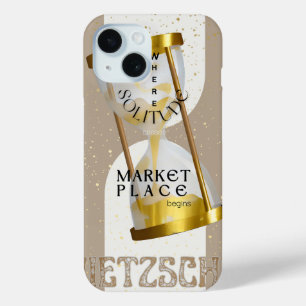 Gold Art Nouveau Introvert Philosophie Zitat Case-Mate iPhone Hülle