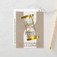 Gold Art Nouveau Introvert Philosophie Zitat