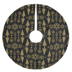 Gold Art Nouveau Weihnachtsdekoration Polyester Weihnachtsbaumdecke