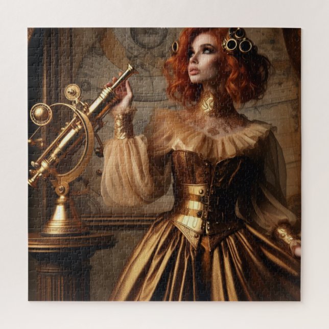 Gold Astronomen Steampunk Viktorianisch Vintag (Vertikal)