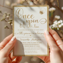 Gold auf einmal Princess Baby Dusche