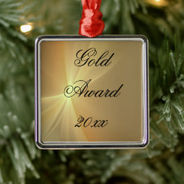 Gold Award Metal Ornament Aus Metall