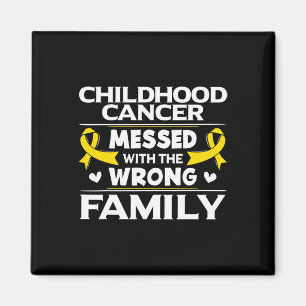 Gold Awareness Ribbon - Geschenk für Krebs im Kind Magnet