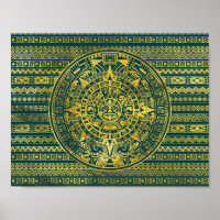 Gold Aztec Inca Maya Kalender