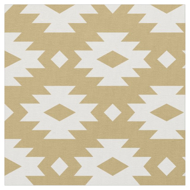 Gold Aztec Stoff (Nahaufnahme)