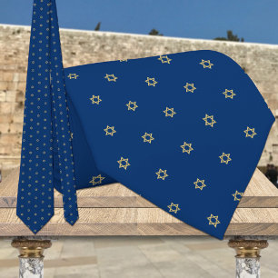 Gold Baby Star von David Navy Blue Krawatte