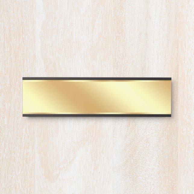 Gold Background For Your Text Create Your Own Türschild (Vorderseite )