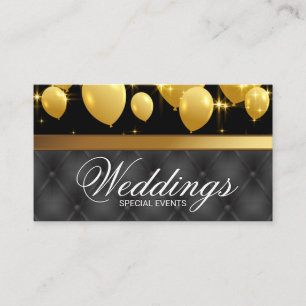Gold Balloons Eventplaner   Upholsterie Visitenkarte