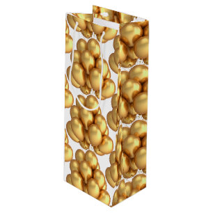 Gold Balloons Papier Geschenktasche Geschenktüte Für Weinflaschen