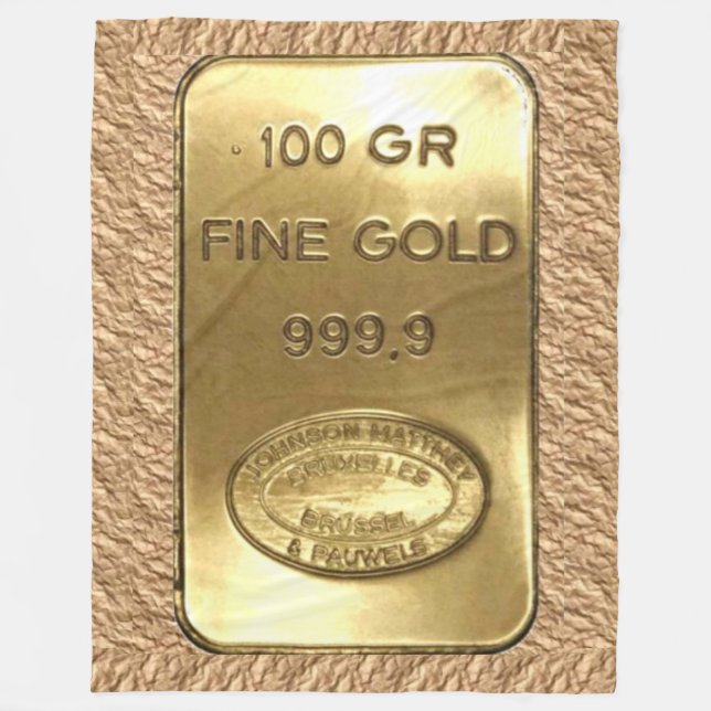 GOLD BAR FLEECEDECKE (Vorderseite)