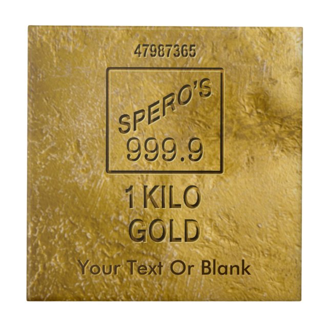 Gold Bar Fliese (Vorderseite)