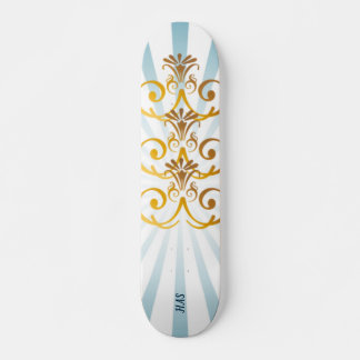 Gold Baroque Muster Skateboarddecke Skateboard