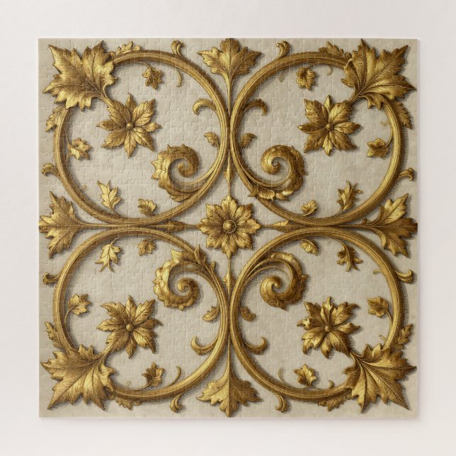 Gold Baroque Ornate Filigree (Vertikal)
