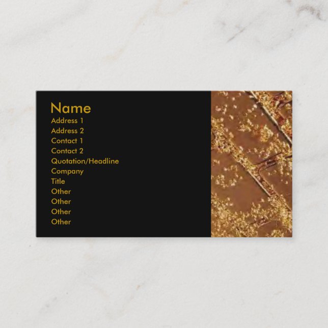Gold Bars Business Card Visitenkarte (Vorderseite)