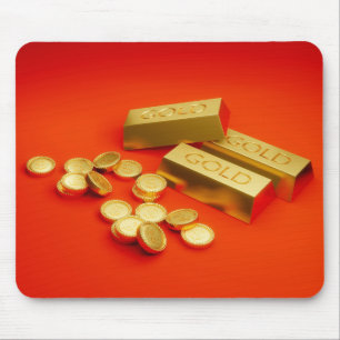 Gold Bars & Gold Coins Mousepad
