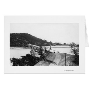 Gold Beach, pont de l'Oregon au-dessus de la riviè