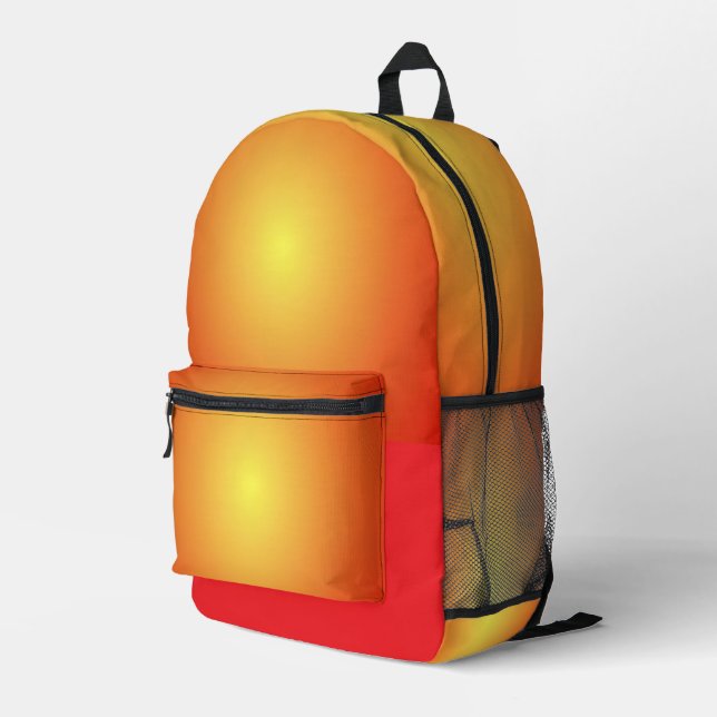 Gold Bedruckter Rucksack (Rückseitige Ecke Rechts)