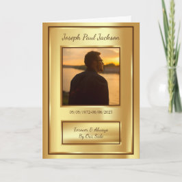 Gold-Beerdigung-Programm Programm