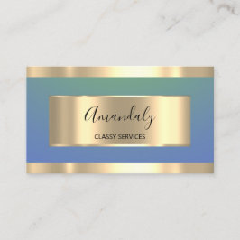 Gold Beruflich Consulting Dusty Blue Vip Visitenkarte
