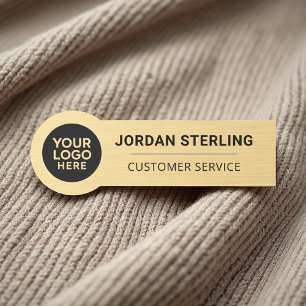 Gold Beruflich-Modern-Logo-Unternehmen Namensschild