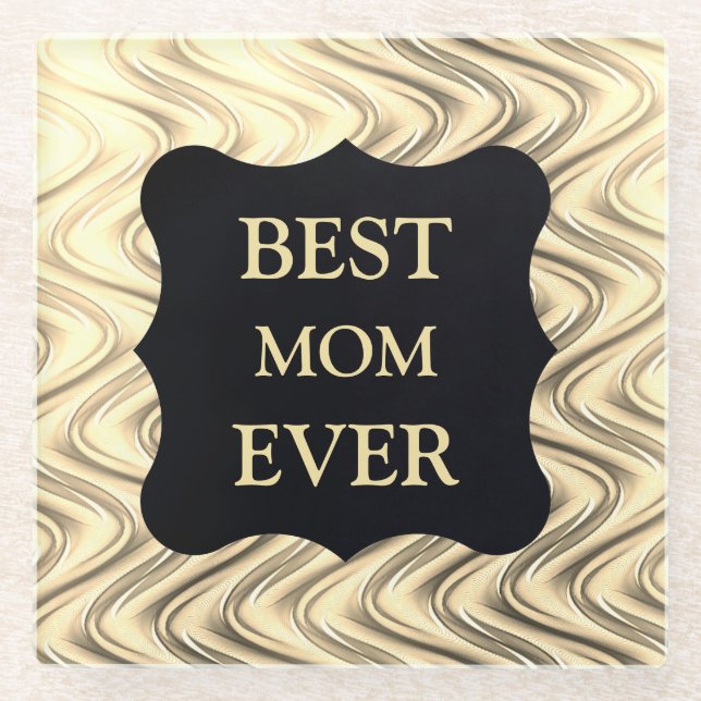 Gold Best MAMA Ess Design Glasuntersetzer (Vorderseite)