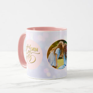 Gold Beste Mama überhaupt Foto Muttertag Zweifarbi Tasse
