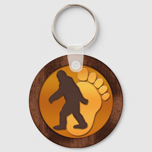 Gold Bigfoot Schlüsselanhänger (Vorderseite)