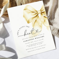 Gold Bindung der Knot Bridal Dusche Einladung