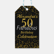 Gold Black 50 Geburtstag Danke Sparkle
