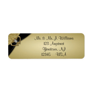 Gold Black 50. Hochzeitstag