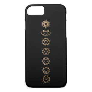 Gold Black Chakras Spiritual Case-Mate iPhone Hülle