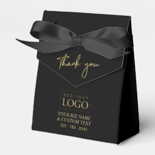 Gold & Black-Danky Business-Event-Logo Geschenkschachtel