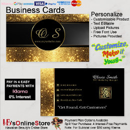 Gold Black Elegant QR Code Carte de visite 19